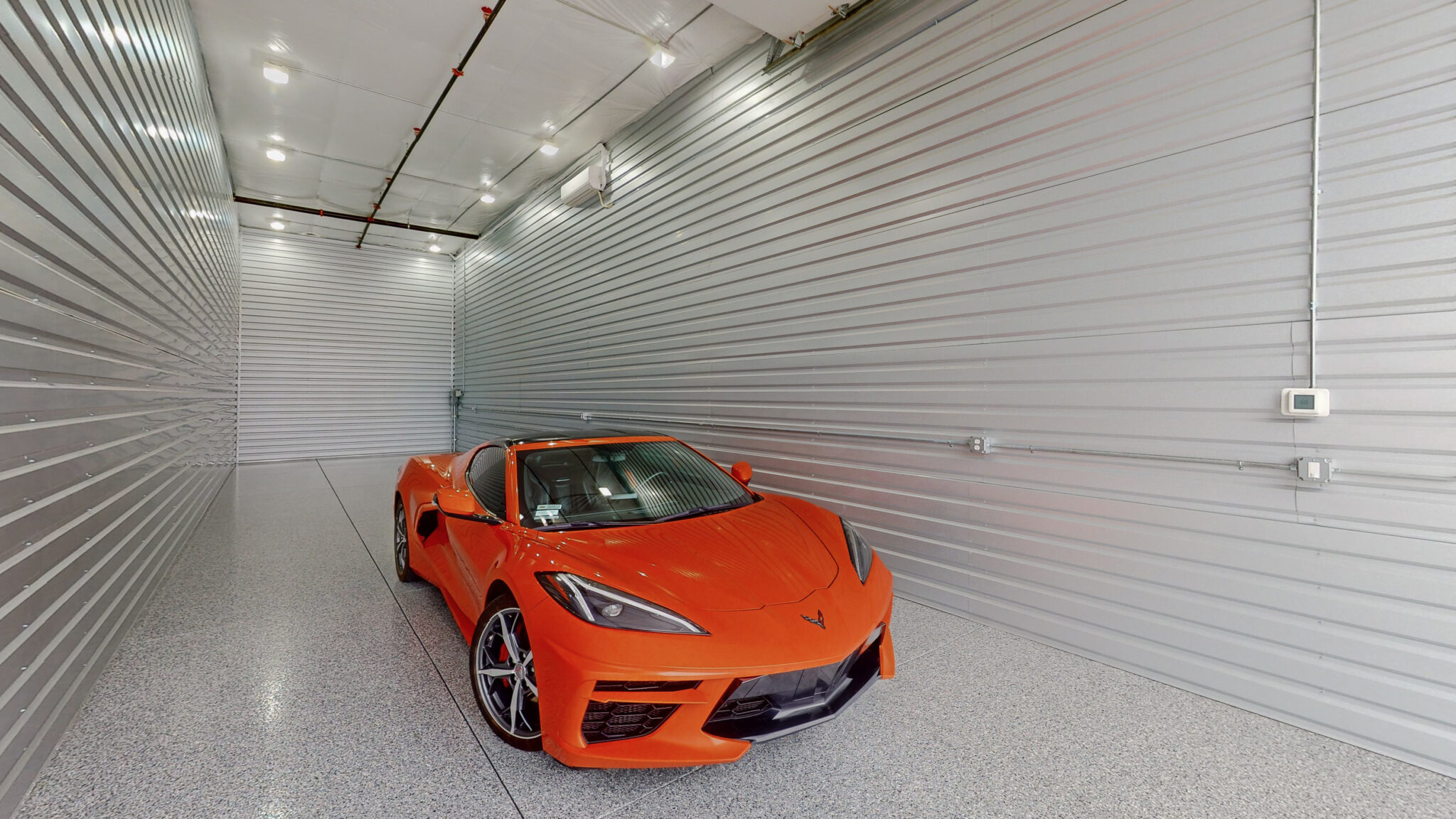 Single garage interior.